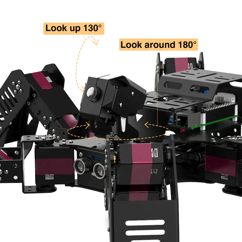 SpiderPi: Raspberry Pi based AI Vision Hexapod Robot