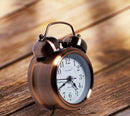 Twin Bell Analog Alarm Clock – Copper Finish | Loud Alarm for Heavy Sleepers