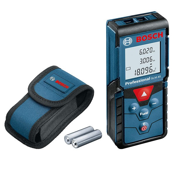 Bosch GLM 40 Professional Digital Laser Measure- with Pouch