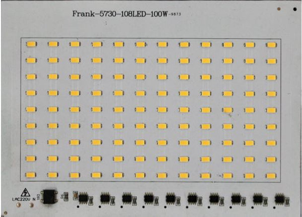 Flood light DOB 100W Warm-White Color 180X130mm