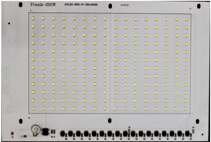 Flood light 200W White Color 265x180mm