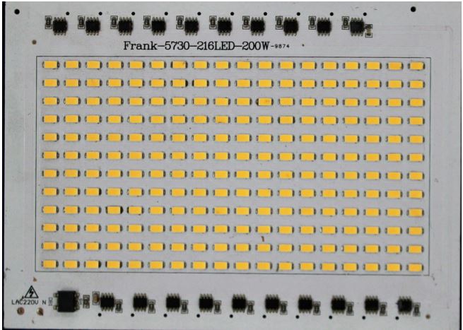 Flood light DOB 200W White Color 180X130mm
