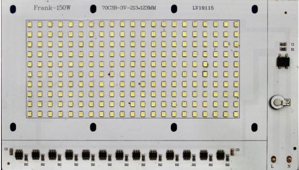 Flood light DOB 150W White Color 213X123mm OD-1.2