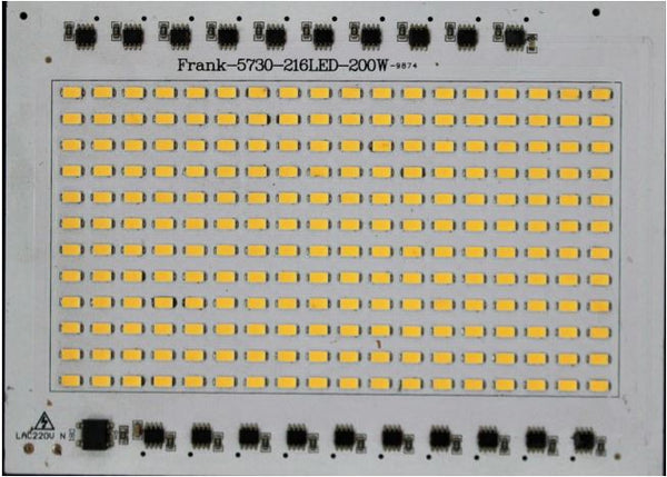 Flood light DOB 200W Warm-White Color 180X130mm