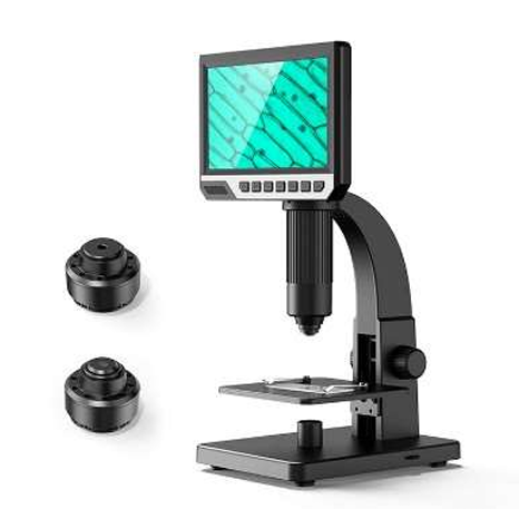 7 Inch 2000X Display Digital LCD Microscope(GI315) With 2 Lenses