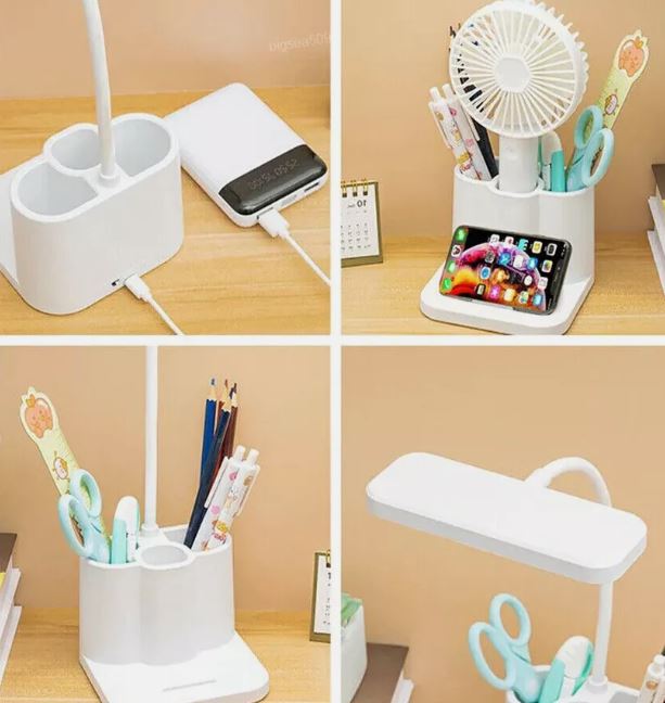 Rocklight RL-0052 LED Desk Light Bedside Reading Night Lamp USB Rechargeable Touch Sensor Dimmable