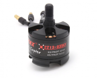 EMAX MT2213 935KV Brushless DC Motor ? Black Cap (CW Motor Rotation) With Prop1045 Combo (Original)