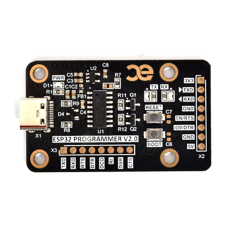 CAPUF Embedded ESP32 Programmer V2 USB to UART Controller Board
