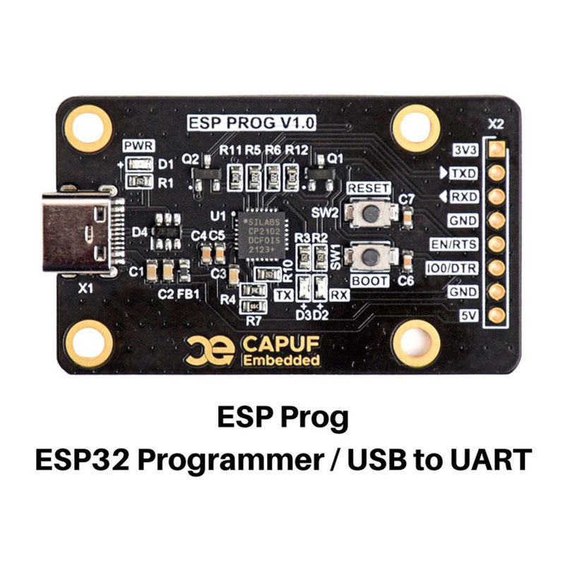 CAPUF Embedded ESP32 V1.1 Programmer USB to UART Controller Board