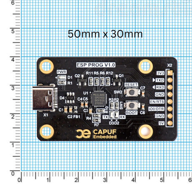 CAPUF Embedded ESP32 V1.1 Programmer USB to UART Controller Board