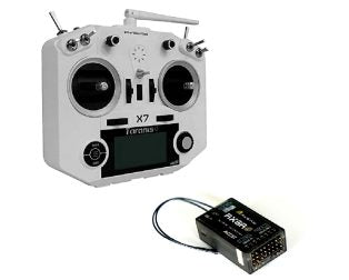 FrSky 2.4GHz Taranis Q X7 Access Transmitter (White) with FrSky RX8R Pro Receiver