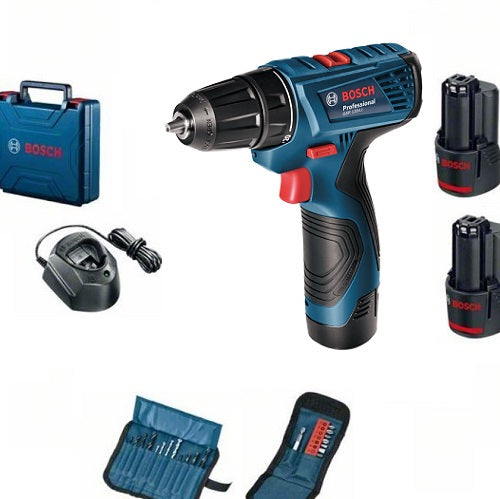Bosch GSR120-Li Cordless Drill Driver- Kit