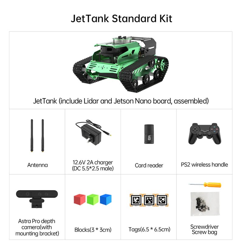 JetTank ROS Robot Tank Powered by Jetson Nano