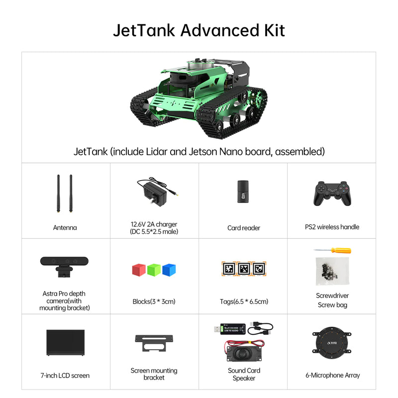 JetTank ROS Robot Tank Powered by Jetson Nano