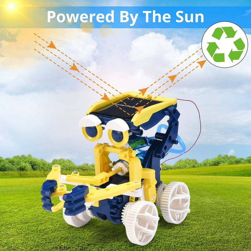 11 in 1 STEM Solar Robot Toys for Kids Age 8-12, DIY Educational Experiment Science Toy Kit for Teens, Solar Powered Building Toys Birthday Gifts for 8 9 10 11 12 Years Old Boys Girls - RS5824
