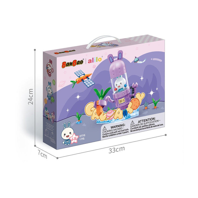 BanBao Intelligent Rabbit Building Blocks Toy Interactive Rabbit Themed Building Blocks DIY Kit Educational Building Blocks: The Intelligent Rabbit