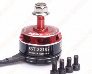 GT2205 2300KV Brushless DC Motor – Silver Cap (CCW Motor Rotation)