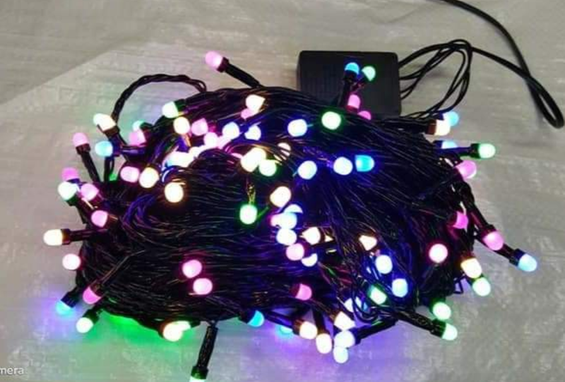 8MM Frosted LED 50 Lamp Multi color 30Meter