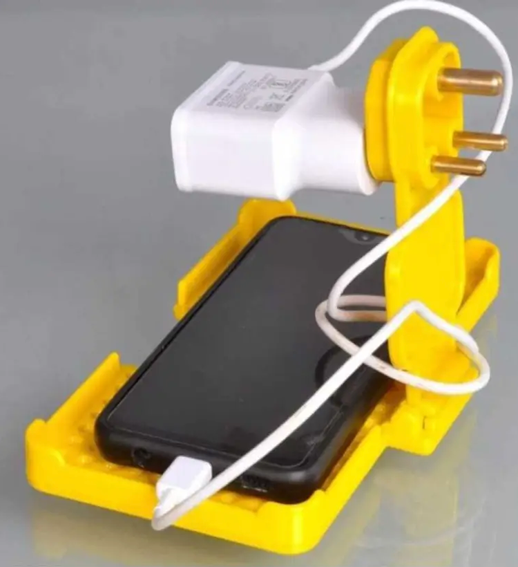 Mobile Charging Wall Holder – Universal Socket Stand for Safe Charging