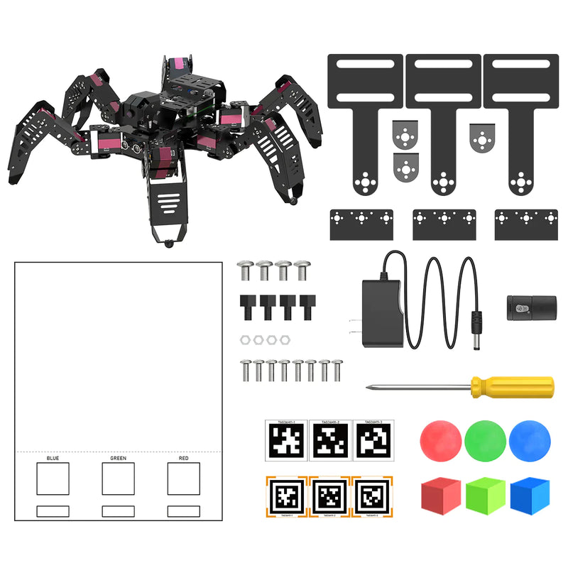 SpiderPi: Raspberry Pi based AI Vision Hexapod Robot