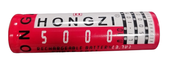 Hongzi 5000mAh 18650 3.7V Rechargeable Lithium-Ion Battery with Flat Top