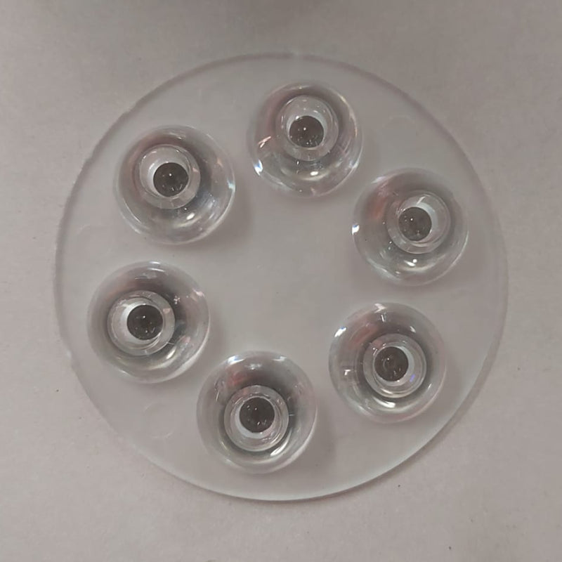 Polycarbonate Lens for 6 LED Base Plate