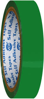 18mm Polyester adhesive tape Green color (50 meter)