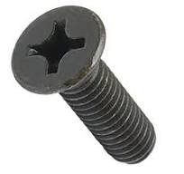 M7x20mm Phillips Head Bolt Black