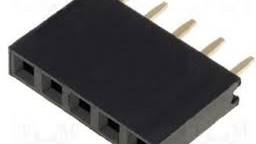 4 Pin 2.54mm Female Header Brass