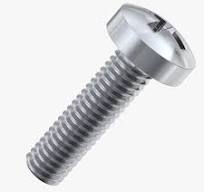 M6x4mm Phillips Head Bolt Silver