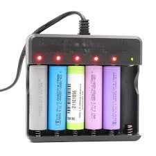 18650x6 Li-Ion Battery Charger Adapter (Hard Pin Spring)