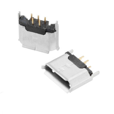 Micro USB Type-B Female 5 Pin Through Hole Connector