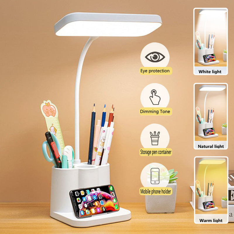 Rocklight RL-0052 LED Desk Light Bedside Reading Night Lamp USB Rechargeable Touch Sensor Dimmable