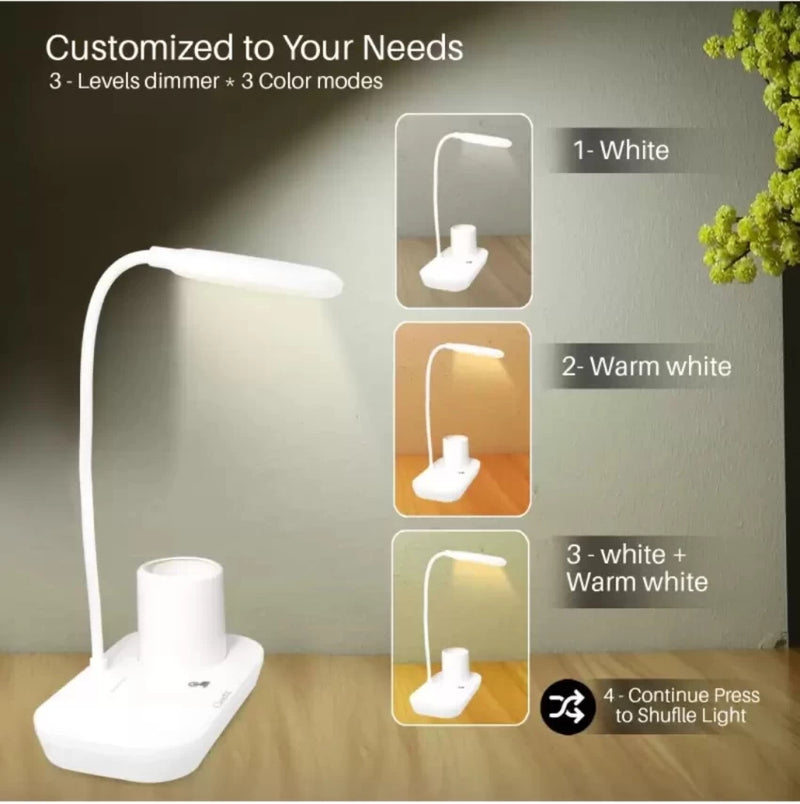 978 LED Table Lamp multi-functional pen holder 4-in-1 lamp touch dimmer controls