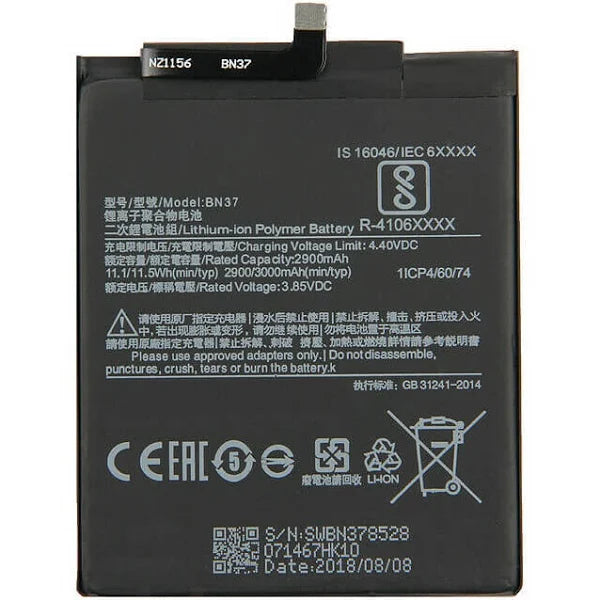 MI BN37 3000mAH Lithium Polymer battery