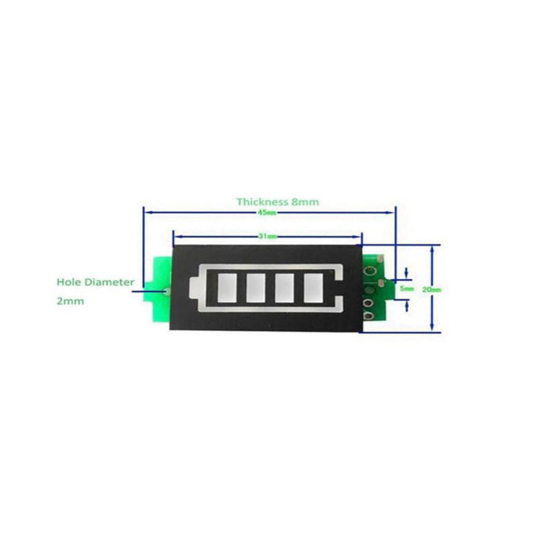 1~8 Cell Lithium Battery Level Indicator Module-User Configurable