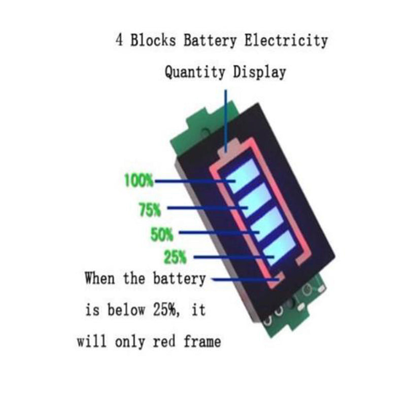 1~8 Cell Lithium Battery Level Indicator Module-User Configurable