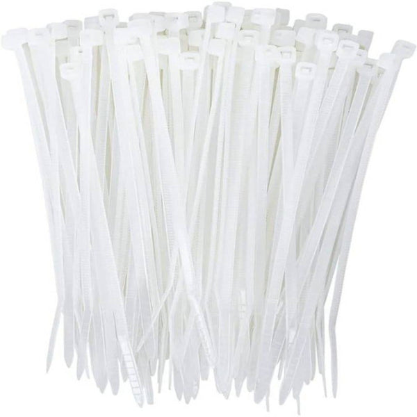 250mm x 3.0mm Nylon Zip Tie (White)