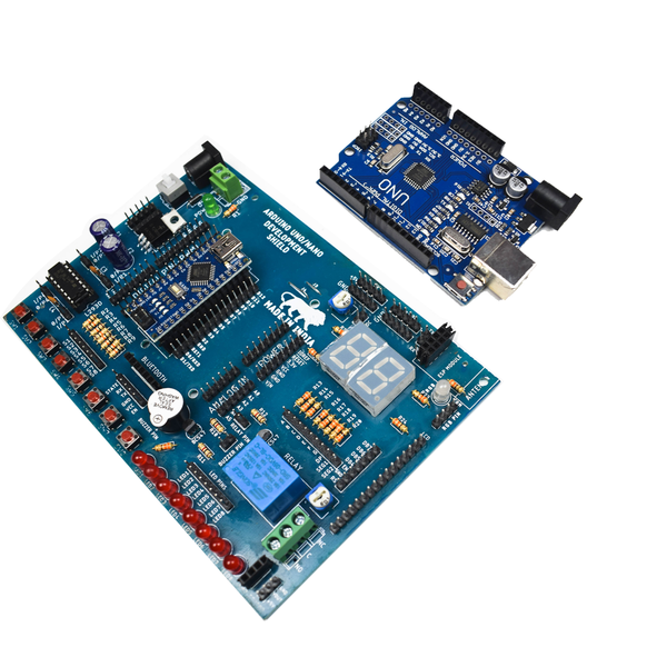 Arduino UNO/Nano Development Board Shield with UNO & NANO Board