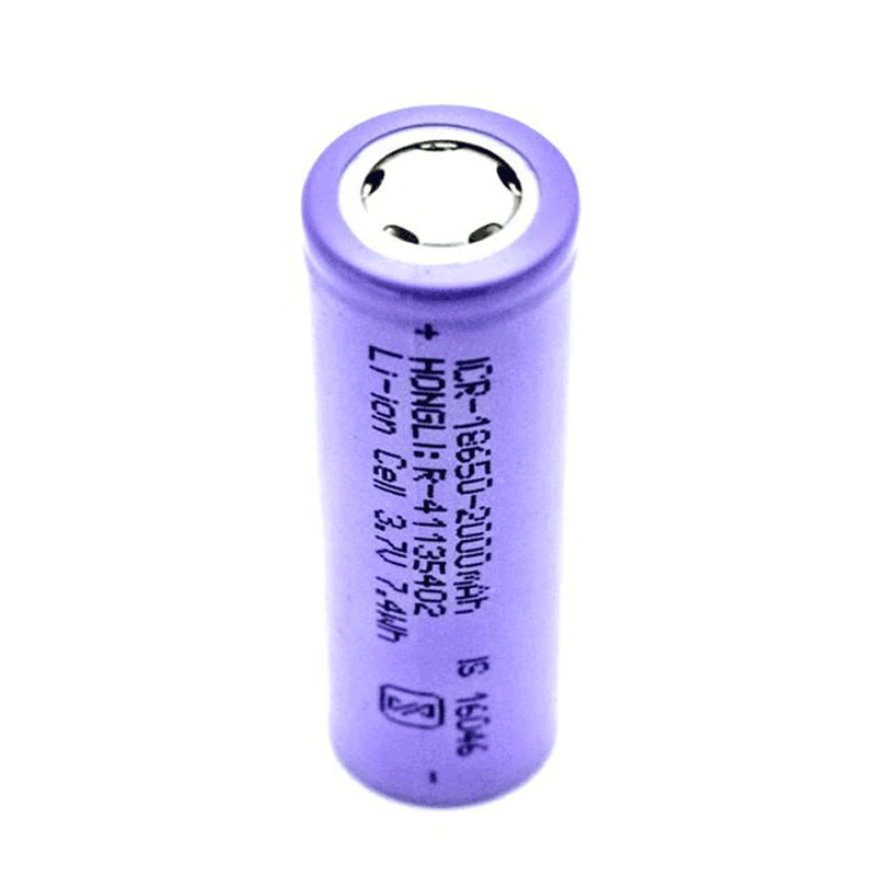 Original 2000mAh Hongli 18650 Battery 3.7V Li-ion Rechargeable 7.4