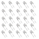 8mm Warm White StrawHat LED 3Chip (2400-2600mcd)