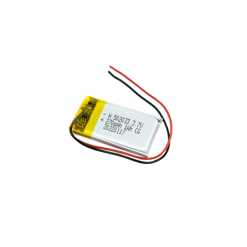 270mAh 3.7V Lithium Polymer Battery with BMS