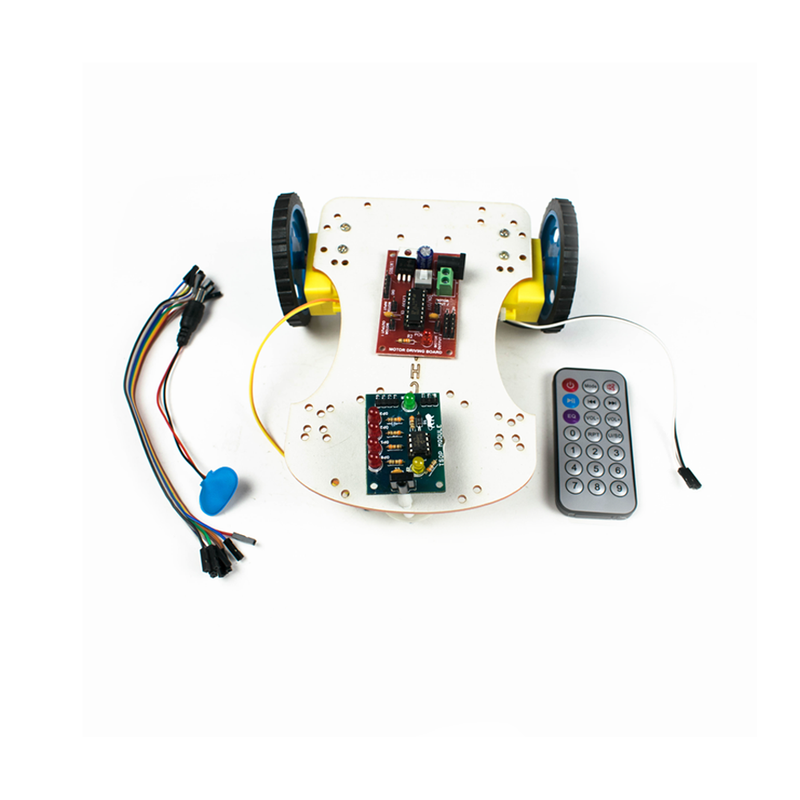 Buy DIY IR TSOP Remote Control Robotic Car Kit Non Programmable at HNHcart