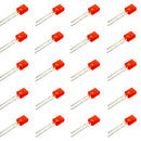 5mm Rectangular Flat Top LED Red