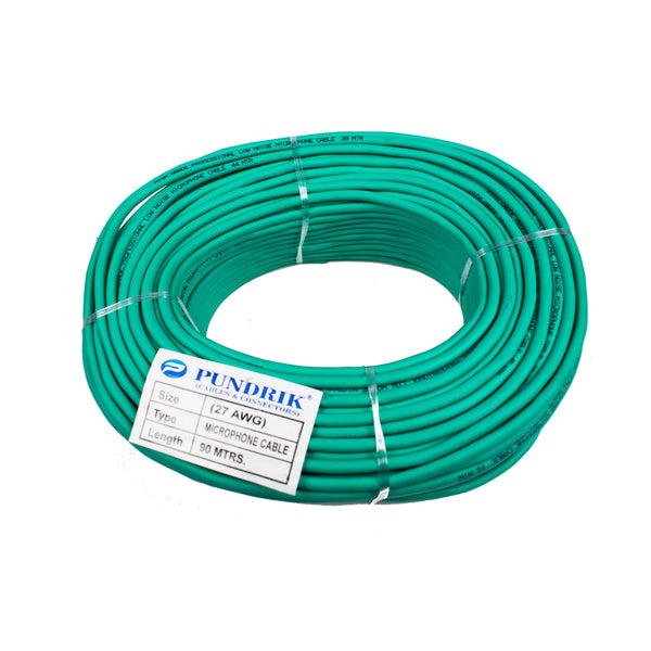 27 AWG High Grade Microphone Cable 2 Core + Shielding for Low Noise (1 meter)