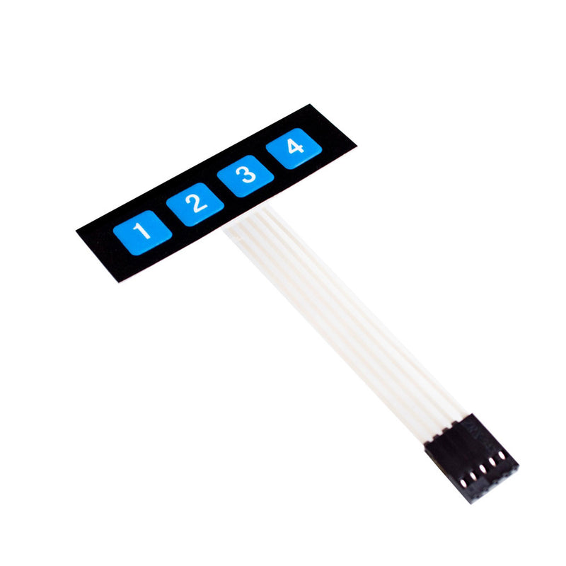 Buy 1x4 Matrix Keypad Membrane from HNHCart.com. Also browse more components from Push Buttons category from HNHCart