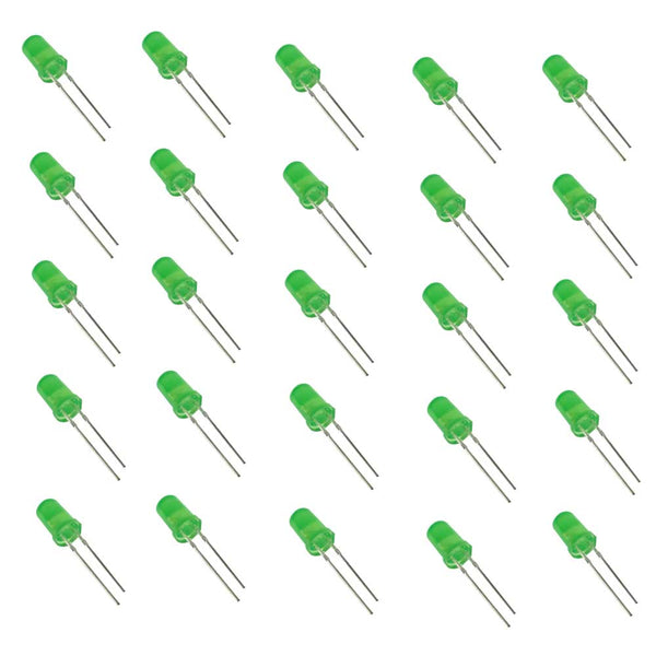 5mm Green Lens Parrot Green LED (200-300mcd)