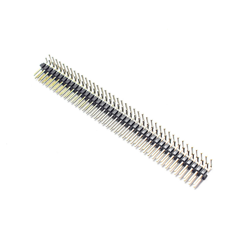Order 2.54mm 2x40 Pin Male Double Row 90 Degree Header Strip