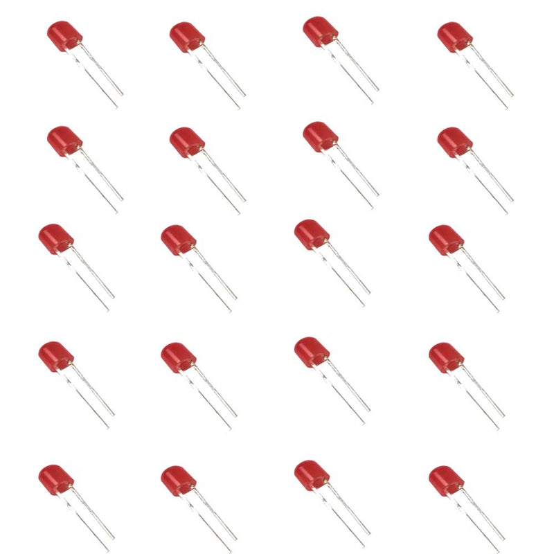 4.8mm 360 Degree Red Diffused LED(100-300mcd) (Pack of 4000)