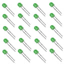 4.8mm 360 Degree Green Diffused LED(1000-1200mcd) (Pack of 4000)